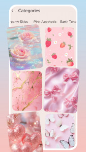 اسکرین شات 2 برنامه Aesthetic Pink Black Wallpaper