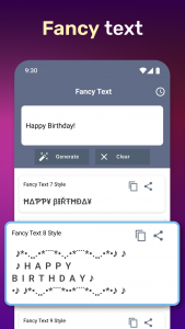 اسکرین شات 5 برنامه Aesthetic Symbols - Fancy Text