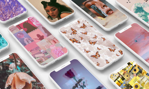اسکرین شات 1 برنامه Cute Aesthetic Wallpaper