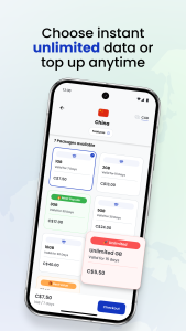 اسکرین شات 5 برنامه aloSIM - eSIM Travel Sim Card