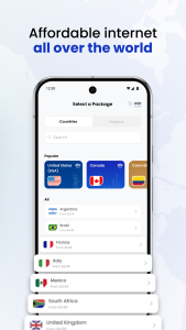 اسکرین شات 3 برنامه aloSIM - eSIM Travel Sim Card