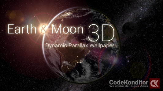 اسکرین شات برنامه Earth & Moon 3D Live Wallpaper 4