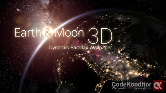 اسکرین شات برنامه Earth & Moon 3D Live Wallpaper 3