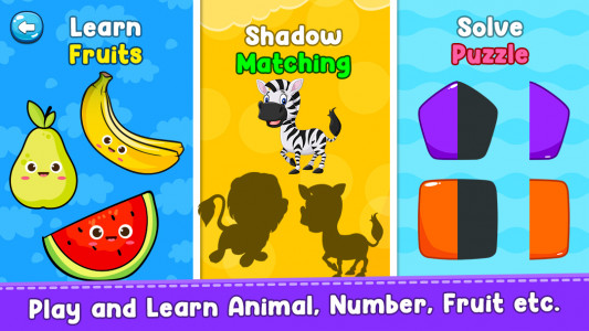 اسکرین شات 8 بازی Toddler Games For 2-5 Year Old