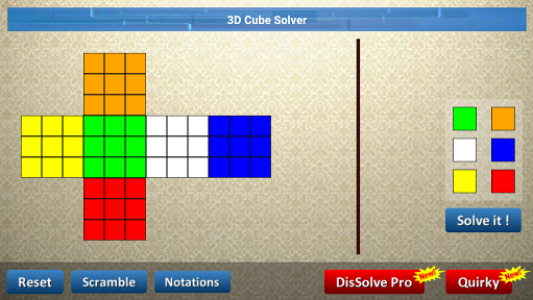 اسکرین شات برنامه DisSolve - 3D Cube Solver 1