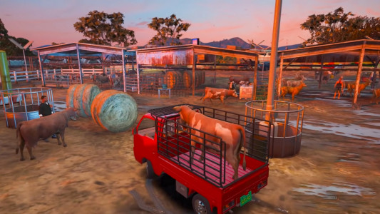 اسکرین شات 4 بازی Animal truck game: Cargo Truck
