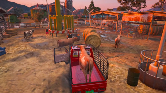 اسکرین شات 2 بازی Animal truck game: Cargo Truck
