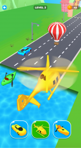 اسکرین شات بازی Car Changing Race Games 2