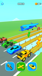 اسکرین شات بازی Car Changing Race Games 4