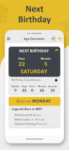 اسکرین شات 3 برنامه Age Calculator - Date of Birth