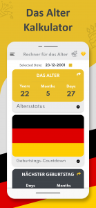 اسکرین شات برنامه Altersrechner per Geburtsdatum 1