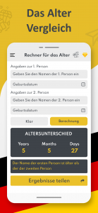 اسکرین شات برنامه Altersrechner per Geburtsdatum 8