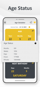 اسکرین شات 2 برنامه Age Calculator - Date of Birth