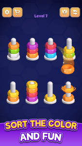 اسکرین شات 2 بازی Nuts Sort