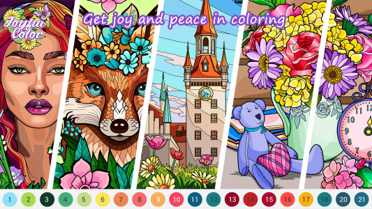 اسکرین شات 4 بازی Joyful Color - Color By Number