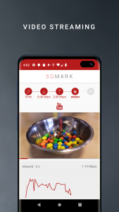 اسکرین شات برنامه 5GMARK Speed & Quality Test 5
