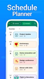 اسکرین شات 2 برنامه Calendar - Easy Planner