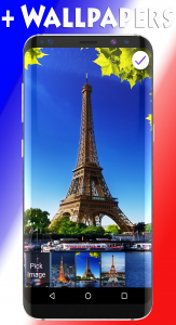 اسکرین شات برنامه Paris Eiffel Tower Lock Screen 3