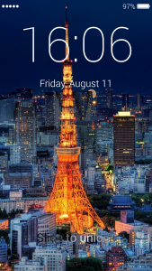 اسکرین شات برنامه Paris Eiffel Tower Lock Screen 7
