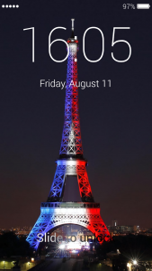 اسکرین شات برنامه Paris Eiffel Tower Lock Screen 5