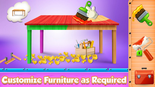 اسکرین شات بازی Build Furniture Wood Simulator 1
