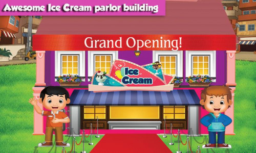 اسکرین شات بازی Ice Cream Cone Shop Builder 4