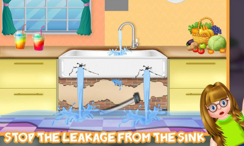 اسکرین شات 4 بازی Dish Washing Games Girls Home