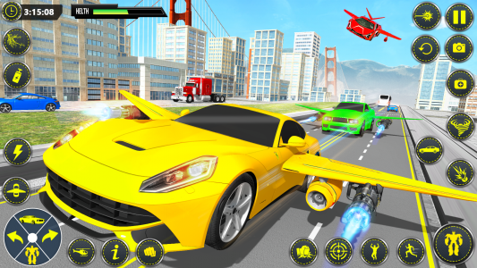 اسکرین شات برنامه Muscle Car Robot Car Game 6