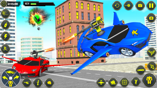 اسکرین شات برنامه Muscle Car Robot Car Game 7