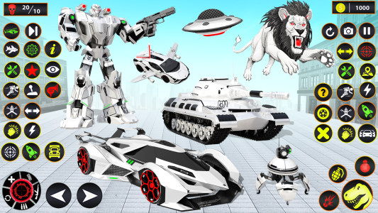 اسکرین شات 2 برنامه Muscle Car Robot Car Game