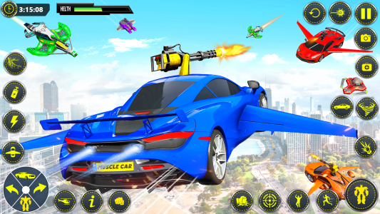 اسکرین شات برنامه Muscle Car Robot Car Game 5