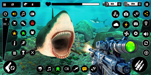 اسکرین شات بازی Shark Hunter: 3D Offline Games 6