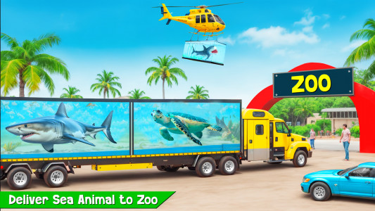 اسکرین شات بازی Sea Animal Transport Truck Sim 8