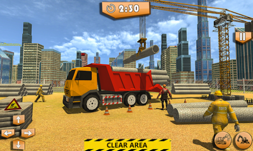 اسکرین شات بازی Heavy Construction Building: Truck Excavator Games 1