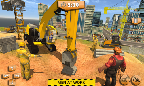 اسکرین شات بازی Heavy Construction Building: Truck Excavator Games 2