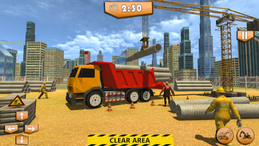 اسکرین شات بازی Heavy Construction Building: Truck Excavator Games 6