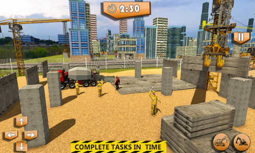 اسکرین شات بازی Heavy Construction Building: Truck Excavator Games 3