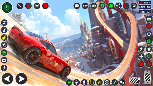 اسکرین شات برنامه Ramp Car game Stunts: Racing 1