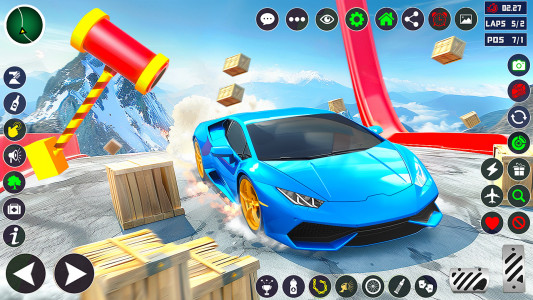 اسکرین شات 2 برنامه Ramp Car game Stunts: Racing