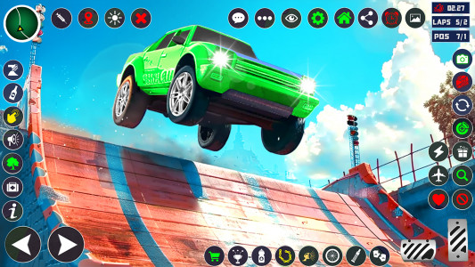 اسکرین شات برنامه Ramp Car game Stunts: Racing 6