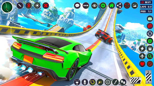 اسکرین شات برنامه Ramp Car game Stunts: Racing 1