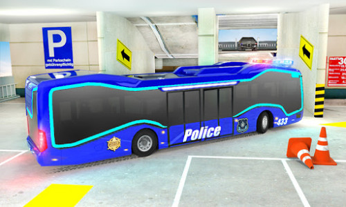 اسکرین شات برنامه Multi Level Police Bus Parking : Car Driving Sim 5