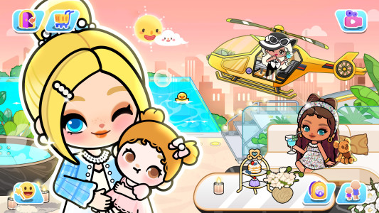 اسکرین شات 1 بازی Aha World: Doll Dress-Up Game