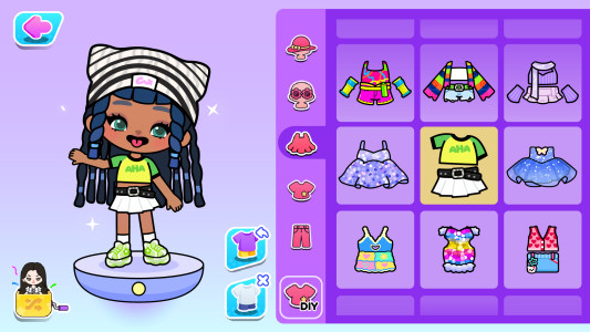 اسکرین شات 3 بازی Aha World: Doll Dress-Up Game