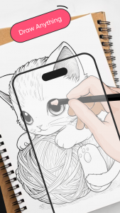 اسکرین شات 2 برنامه AR Drawing : Sketch & Trace