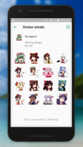 اسکرین شات برنامه New Anime Sticker for WhatsApp 5