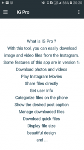 اسکرین شات برنامه IG Pro 6