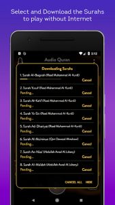 اسکرین شات برنامه Audio Quran (No-Ads) - Mp3 Quran Offline / Online 4