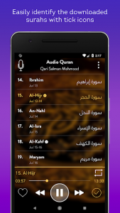 اسکرین شات برنامه Audio Quran (No-Ads) - Mp3 Quran Offline / Online 5
