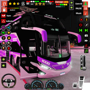 اسکرین شات بازی Coach Bus Driving- Bus Game 1